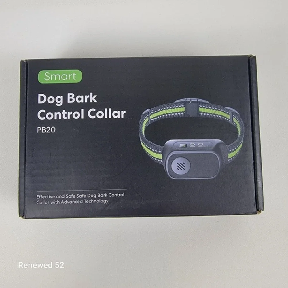 Smart Dog Bark Control Collar PB20 Adjustable Training IP67 Rechargeable 3 Modes